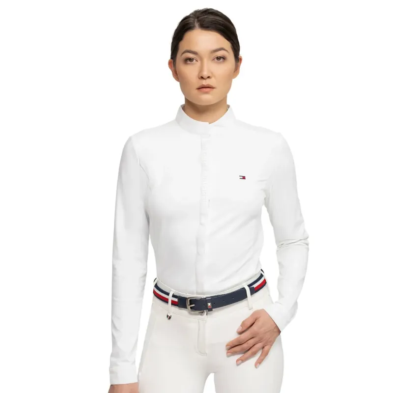Tommy Hilfiger Women's Charlotte Button Up Show Shirt - Optic White