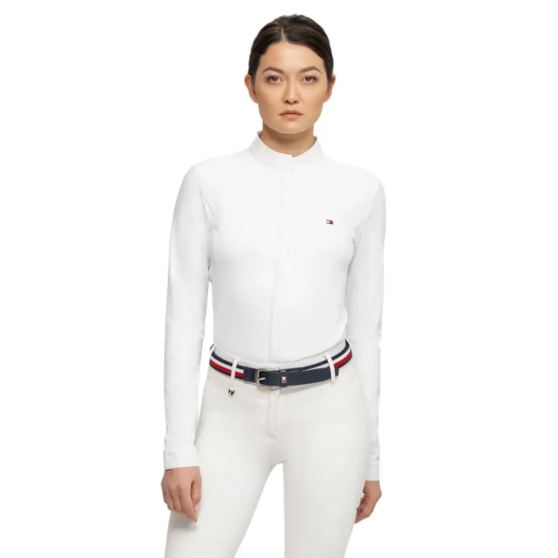 Tommy Hilfiger Women's Charlotte Button Up Show Shirt - Optic White-2