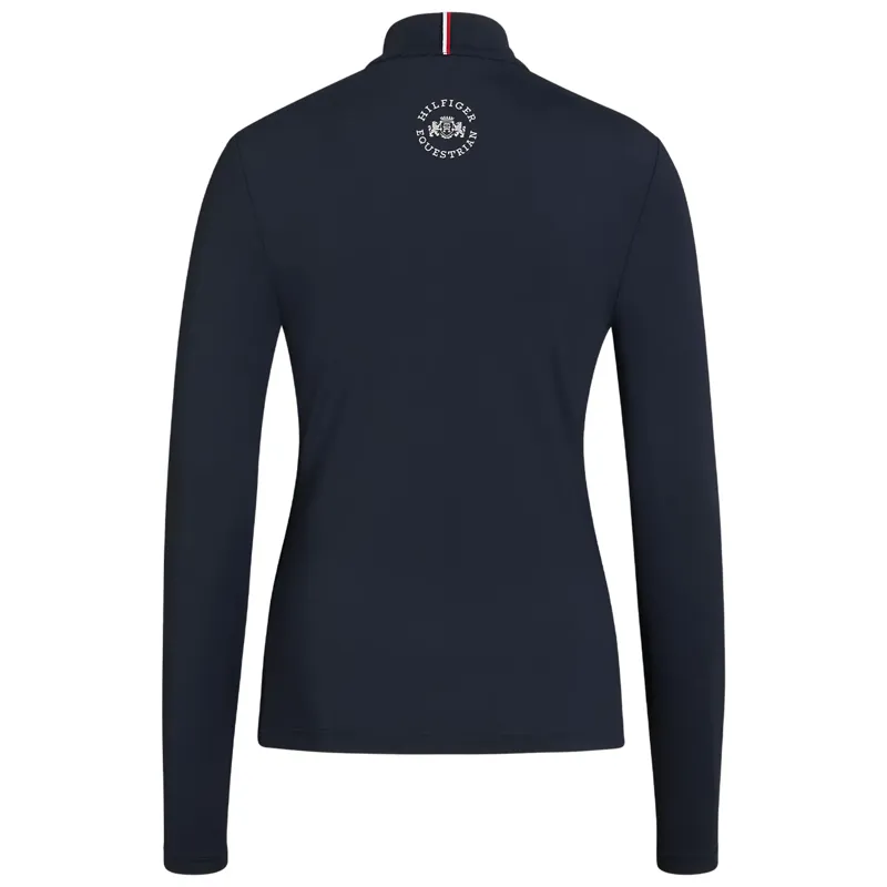 Tommy Hilfiger Women's Milo 1/4 zip Base Layer - Desert Sky-1