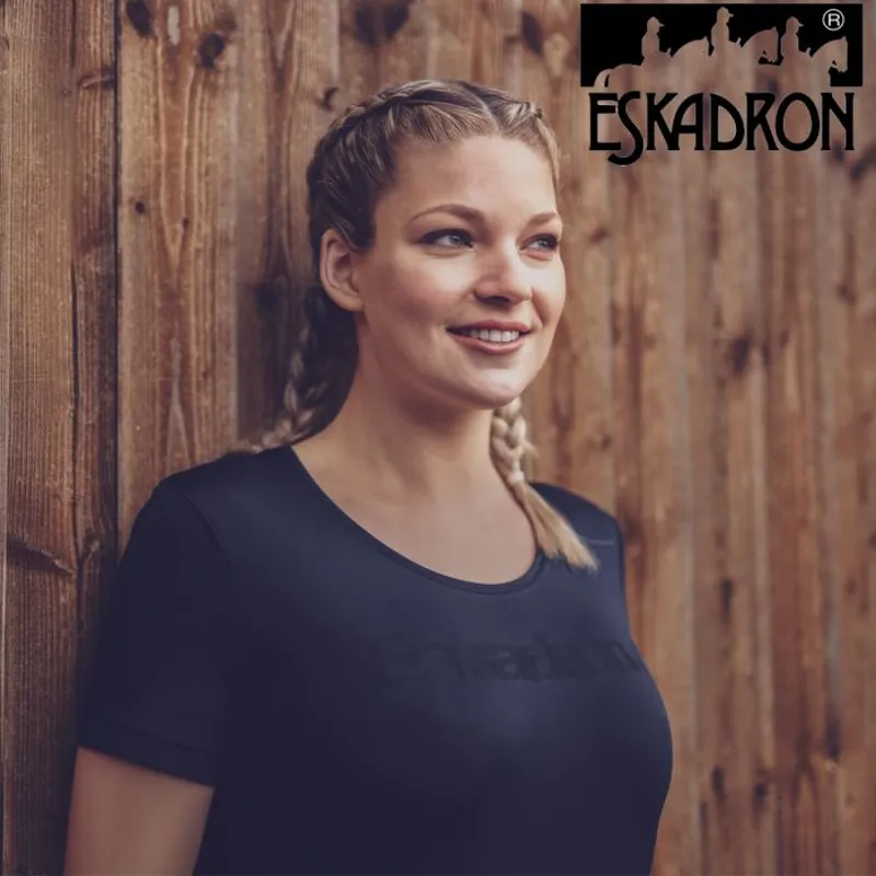 Eskadron Riding T-Shirt Equestrian Fanatics SS20 - Black-1