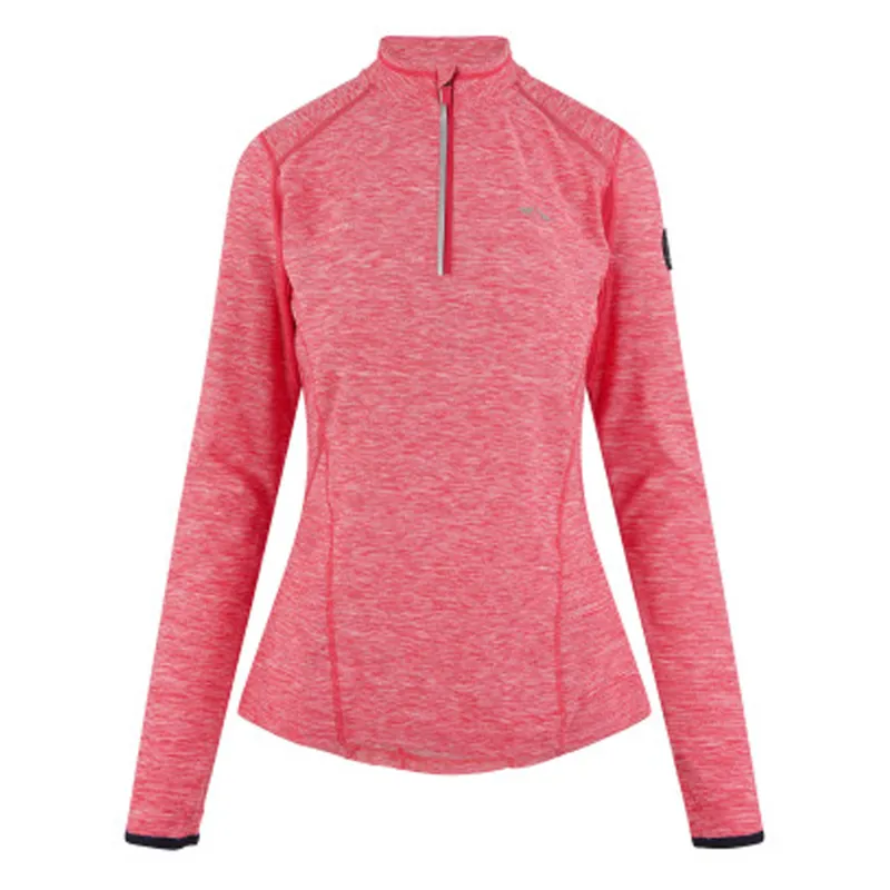 HV Polo Tory Half Zip Top - Ruby Pink
