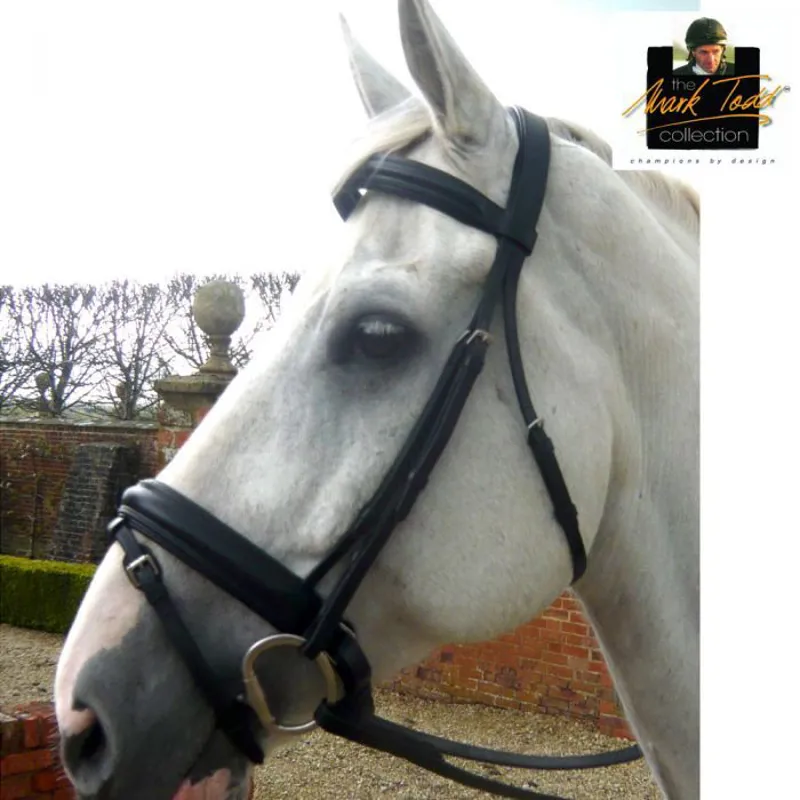 Mark Todd Patent Piped Dressage Bridle - Black