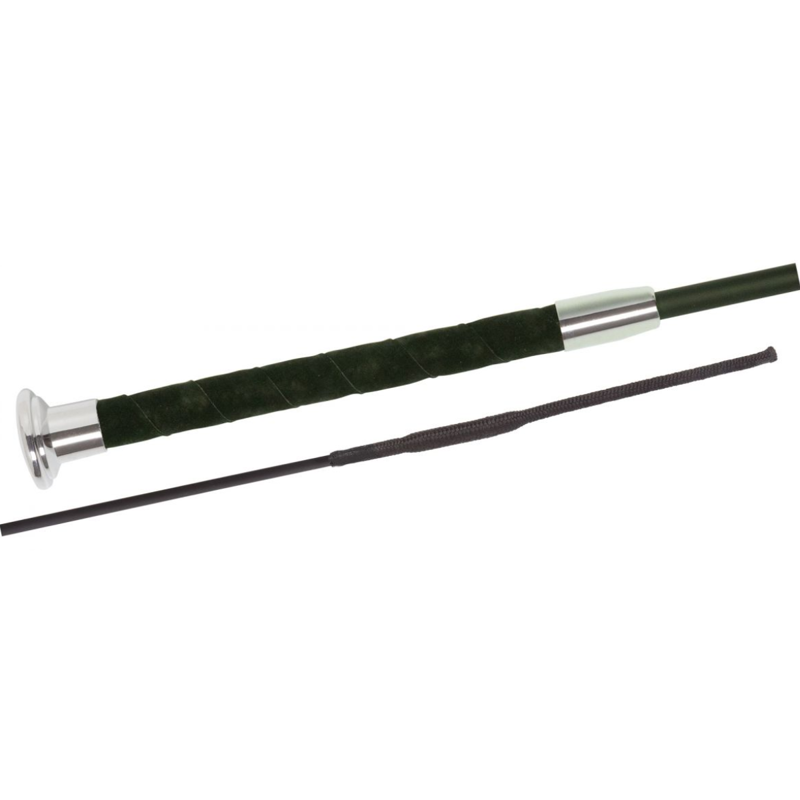 Fleck Dressage SilkTouch Premium Whip - Chrome