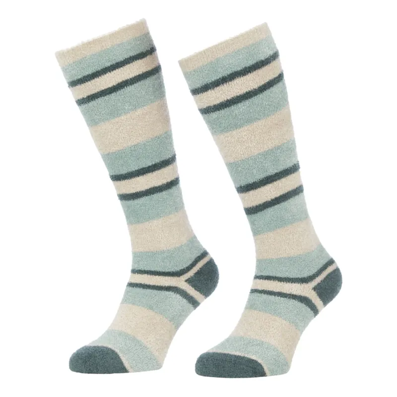 LeMieux Sabrina Stripe Fluffy Socks - Adult - Petrol