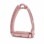 Tech Venice Children's Sloped Evo Safety Stirrups - Rose Gold Leopard
