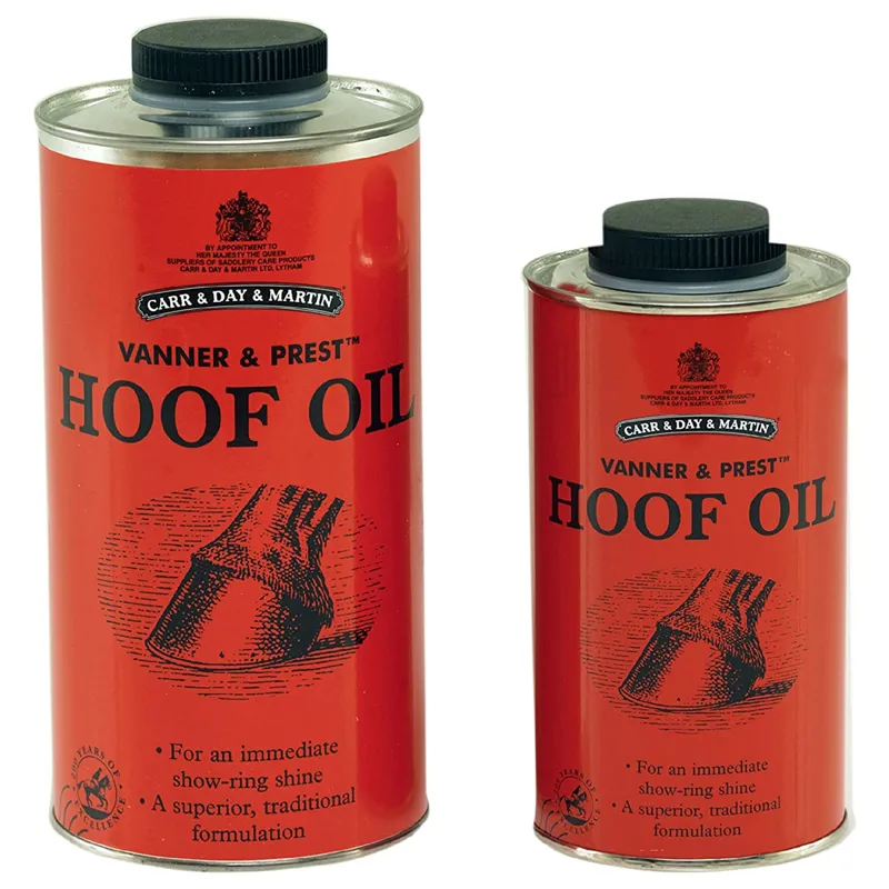 Carr and Day and Martin Vanner and Prest Hoof Oil
