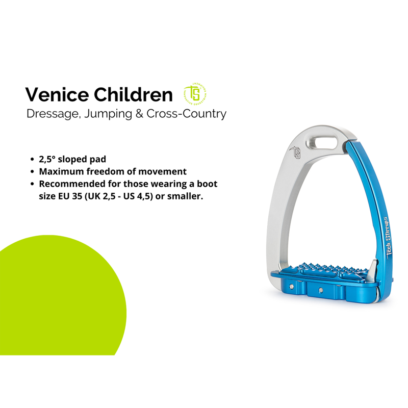 Tech Stirrups Venice Young Evo - Titanium-1