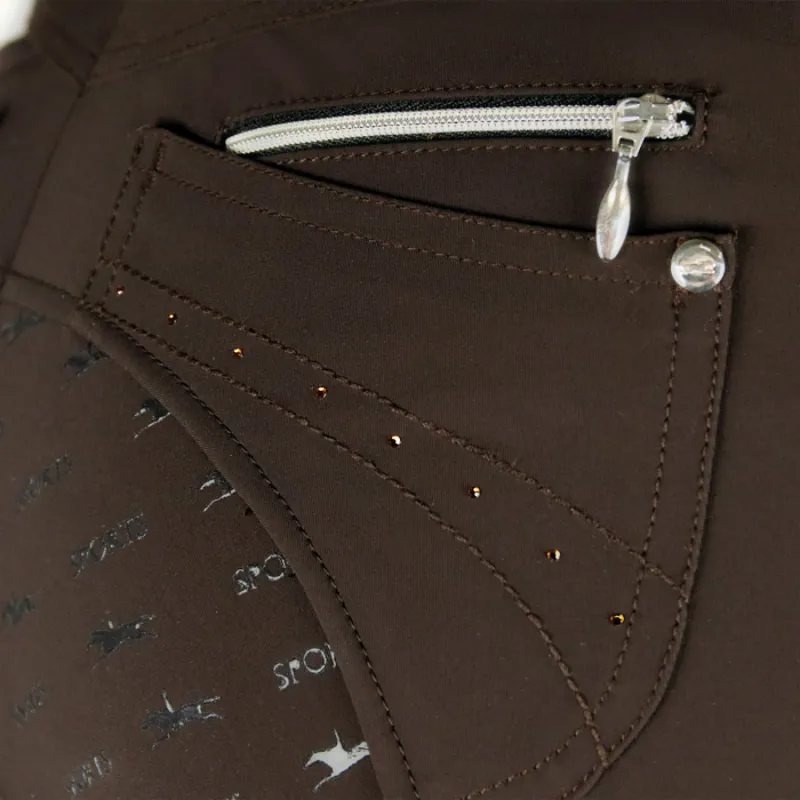 Schockemohle Victory Full Seat Breeches - Dark Brown-2