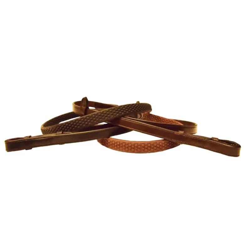 Mark Todd Soft Hold Rubber Reins - Havana