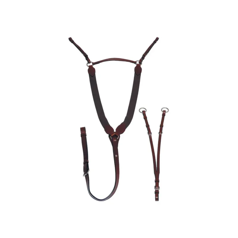 Mark Todd V-Check Breastplate - Havana 