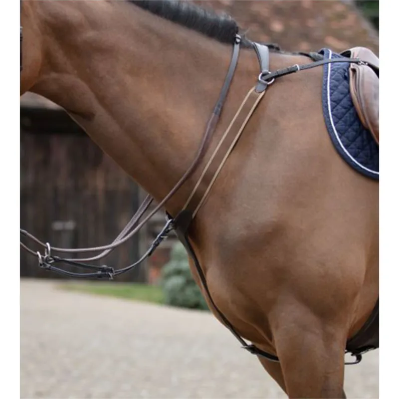 Mark Todd Performance Elastic Breastplate  - Havana 