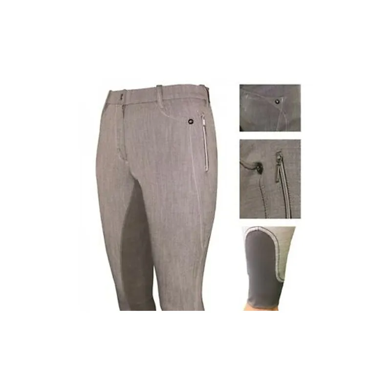 Mark Todd Ladies Linen Breeches - Latte