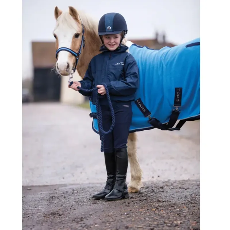 Mark Todd Children's Fleece Lined Blouson Jacket - Navy-1