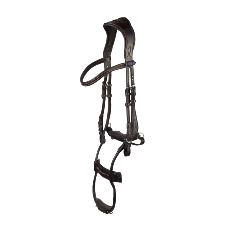 PS of Sweden Noseband High Jump - Full - Brown-1