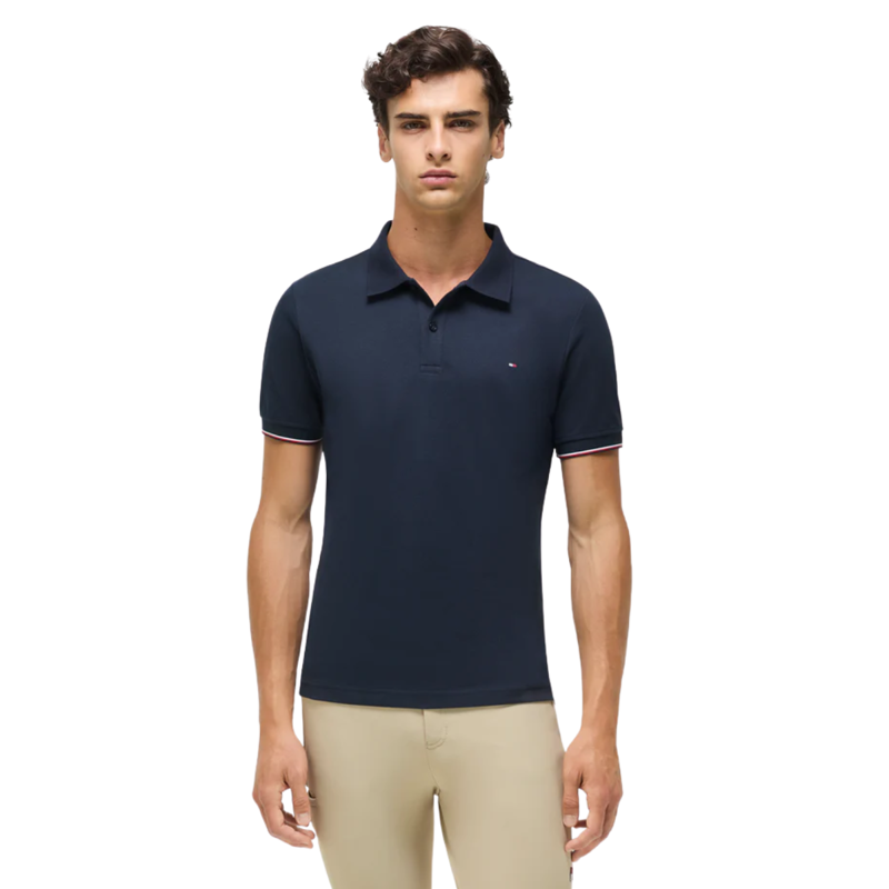 Tommy Hilfiger Men's Davis Pique Polo Shirt - Desert Sky