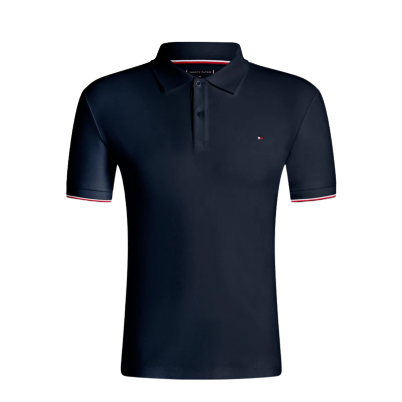 Tommy Hilfiger Men's Davis Pique Polo Shirt - Desert Sky-3