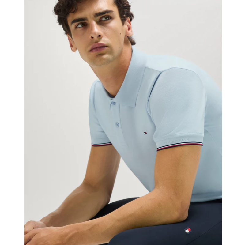 Tommy Hilfiger Men's Davis Pique Polo Shirt - Sweet Blue-4