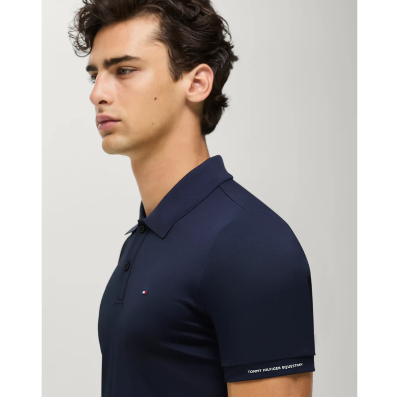 Tommy Hilfiger Men's Fresco Pique Polo Shirt - Desert Sky-2