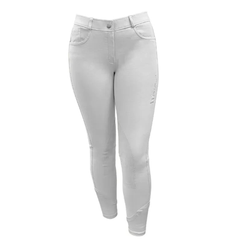 John Whitaker Blackshaw Self Seat Ladies Breeches - White 