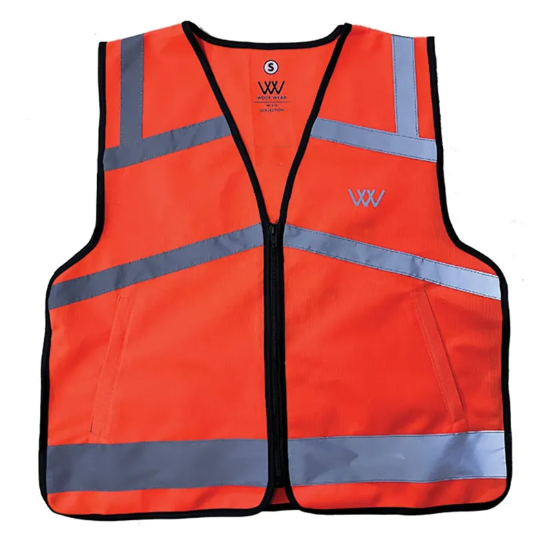 Woof Wear Junior Hi Viz Riding Vest - Hi Viz Orange