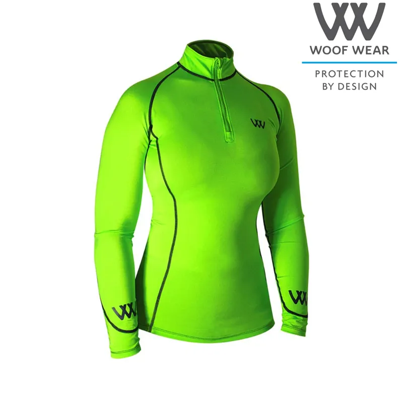 Woof Wear Ladies Performance Riding Shirt - Lime
