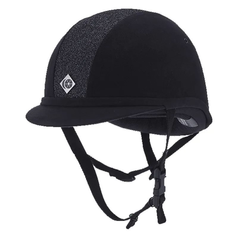 Charles Owen Sparkly YR8 Riding Hat - Black