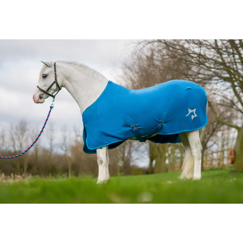 Hy Zeddy Fleece Pony Rug - Cobalt Blue/Petrol Blue