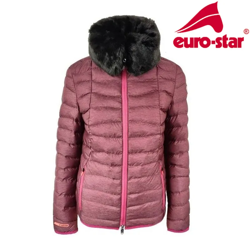Euro-Star Amelia Fur Puff Jacket - Zinfandel