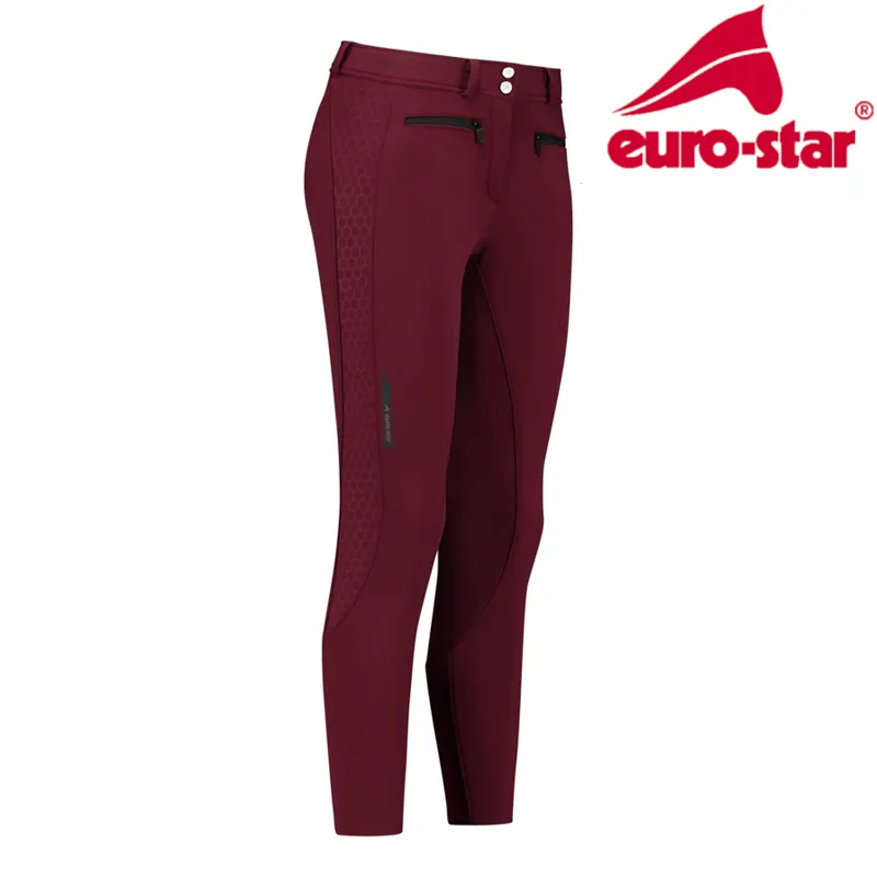 Euro-Star Pharis FullGrip Riding Breeches - Zinfandel
