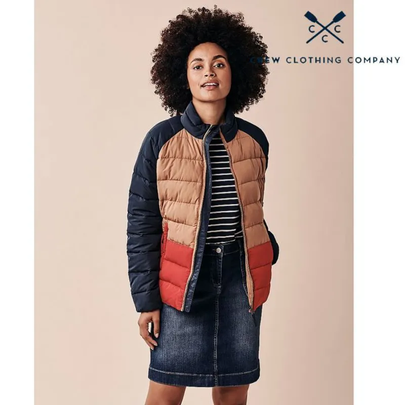 Crew Clothing Ladies Puffer Colourblock Jacket -1