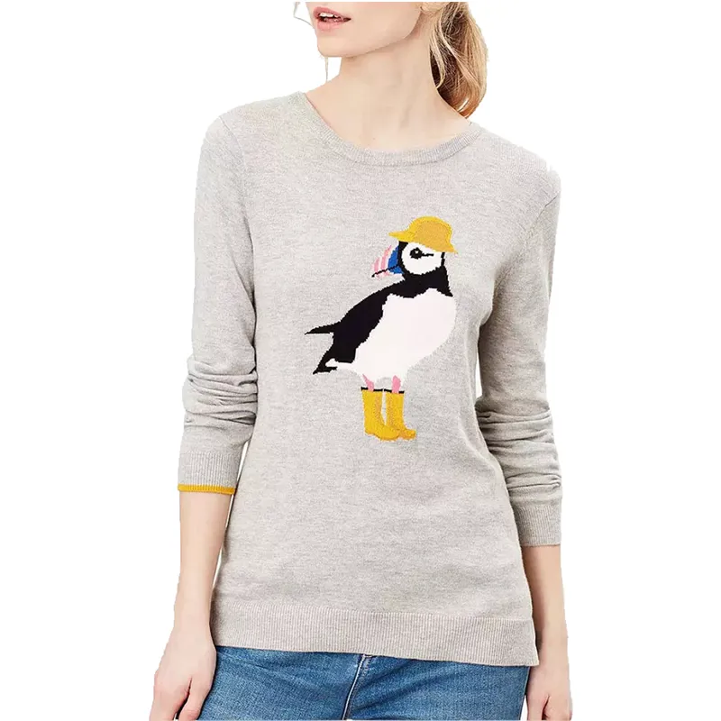 Joules Miranda Crew Neck - Grey Puffin
