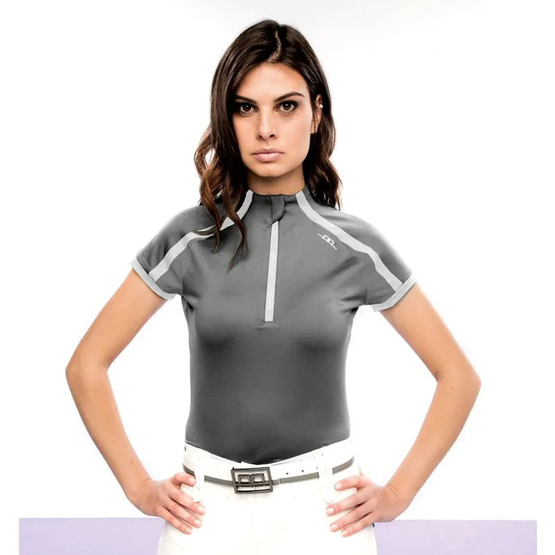 Horseware AA Platinum Pula Competition Short Sleeve Tech Top - Dark Grey