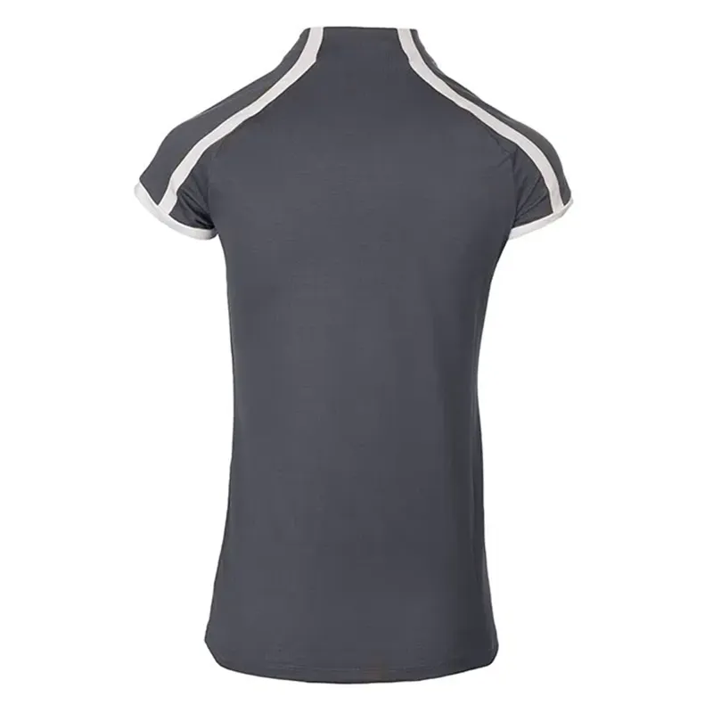 Horseware AA Platinum Pula Competition Short Sleeve Tech Top - Dark Grey-1