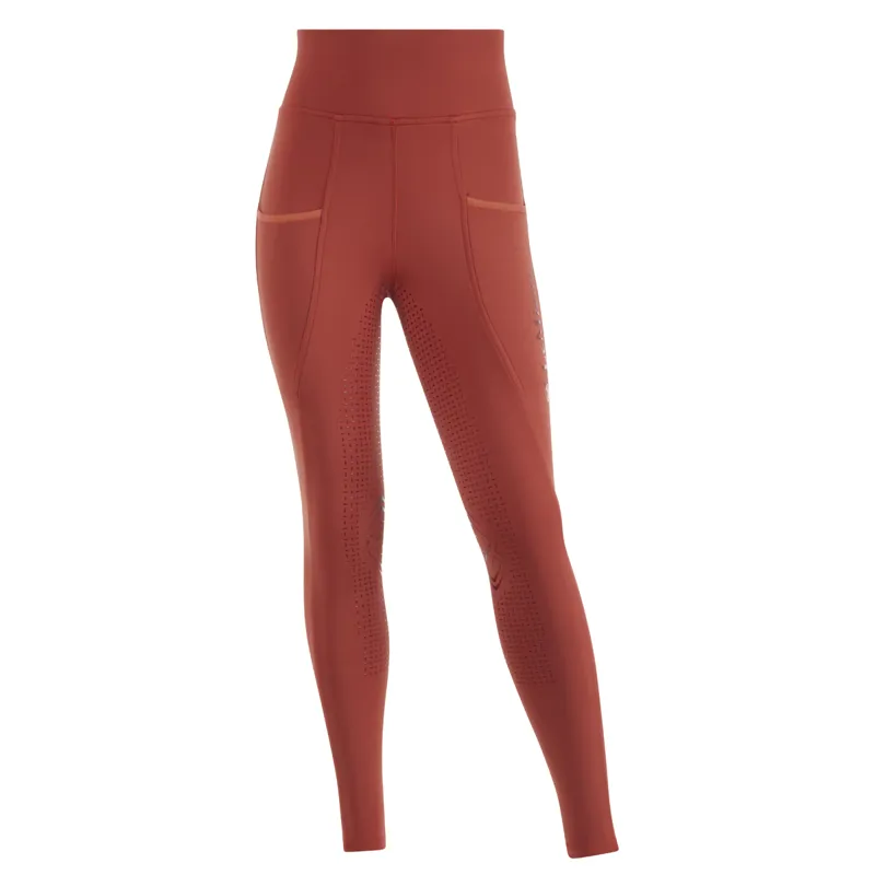 LeMieux Young Rider Orla Pull-On Breeches - Full Silicone Seat Grip, Moisture-Wicking, Elastic Waist For Horse Riding