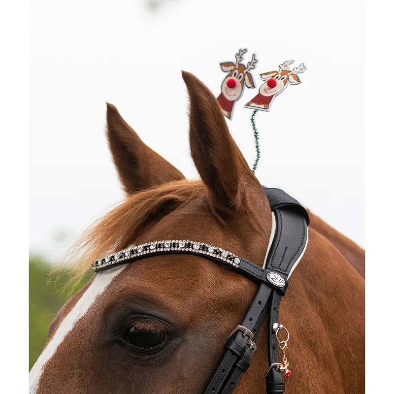 QHP Christmas Crown Piece Accessory - Rudolph-1