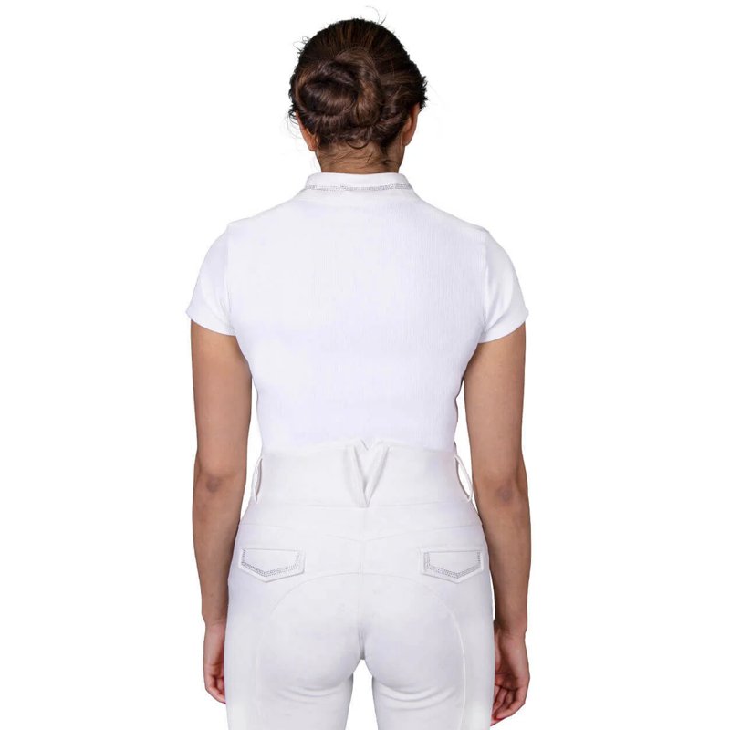 QHP Djune Ladies Competition Shirt - White-1