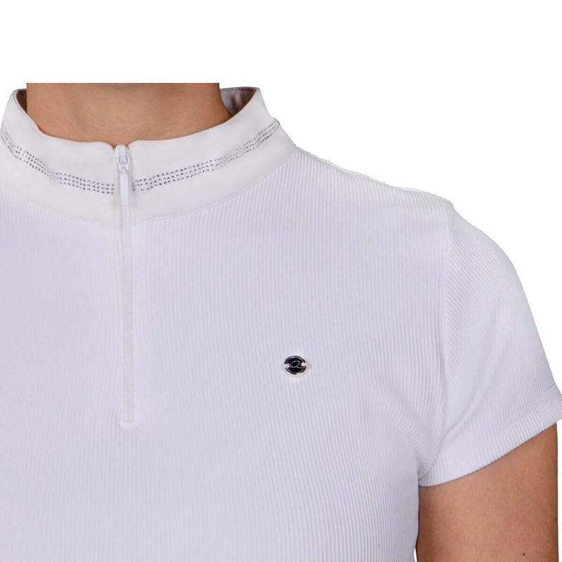 QHP Djune Ladies Competition Shirt - White-5