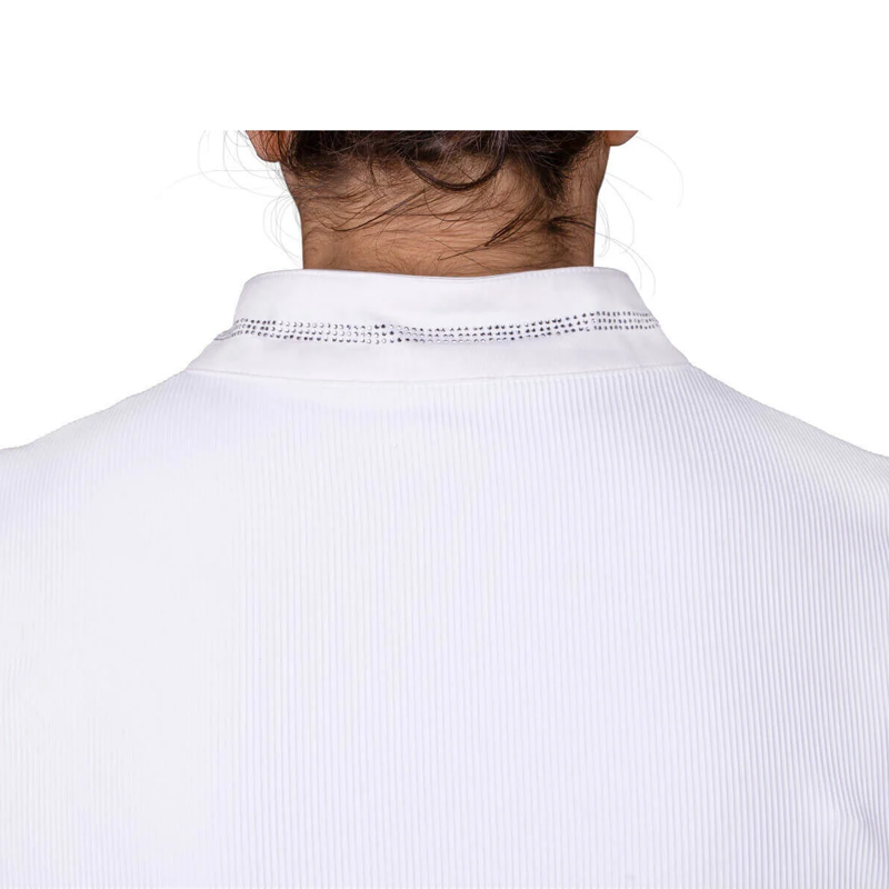 QHP Djune Ladies Competition Shirt - White-4