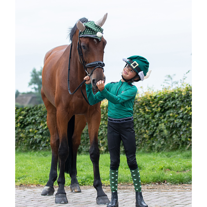 QHP Christmas Print Ear Net  - Elf-1