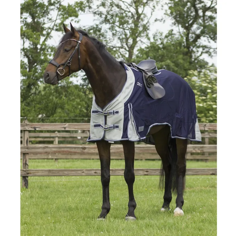 QHP Exercise Fly Sheet with Neck - Blue-1