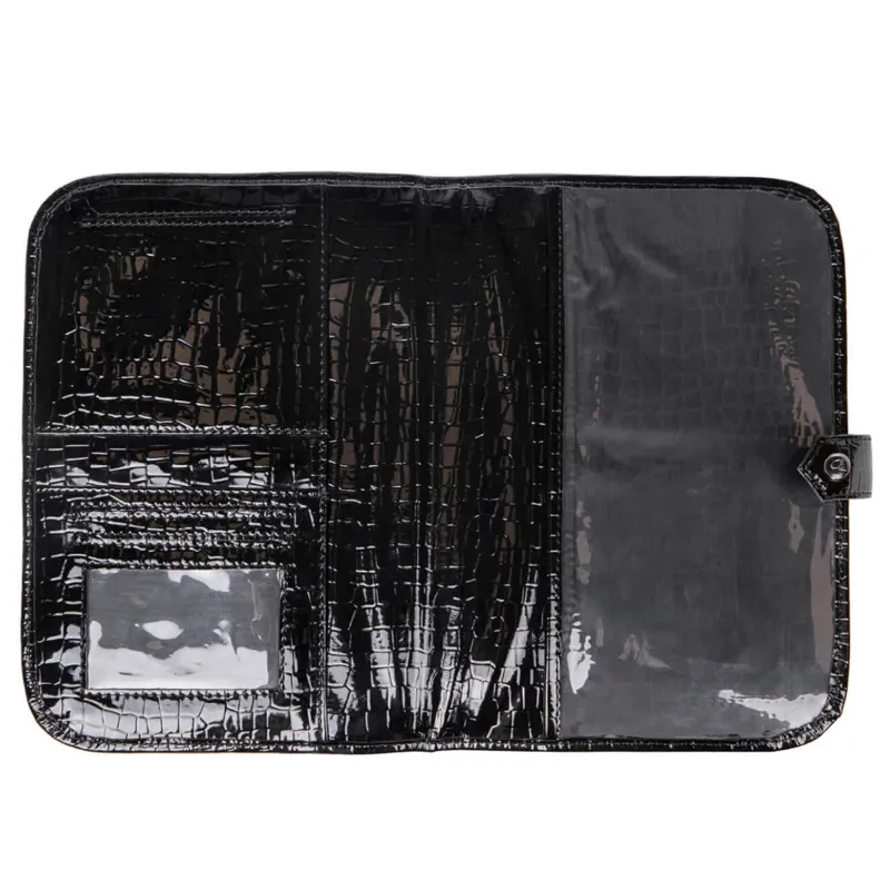 QHP Djune Horse Passport Folder - Black-2