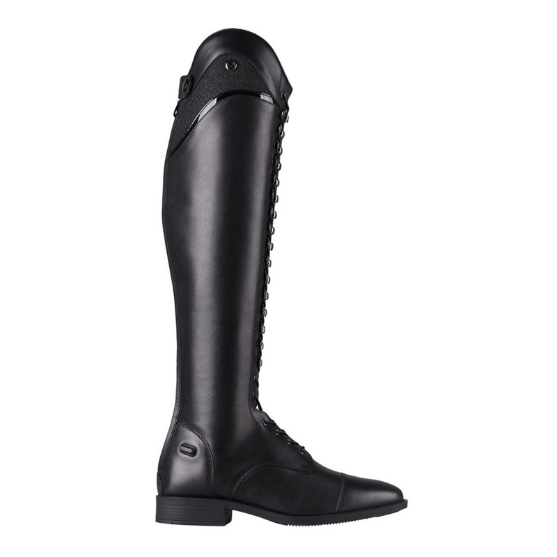 QHP Hailey Junior Long Riding Boots - Black-1