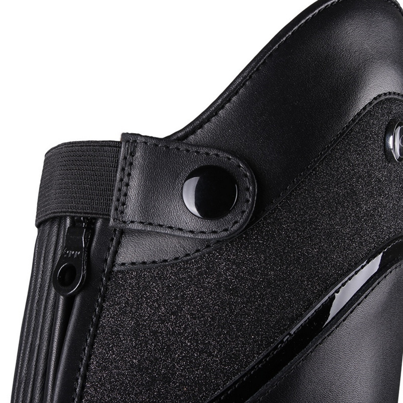 QHP Hailey Junior Long Riding Boots - Black-3