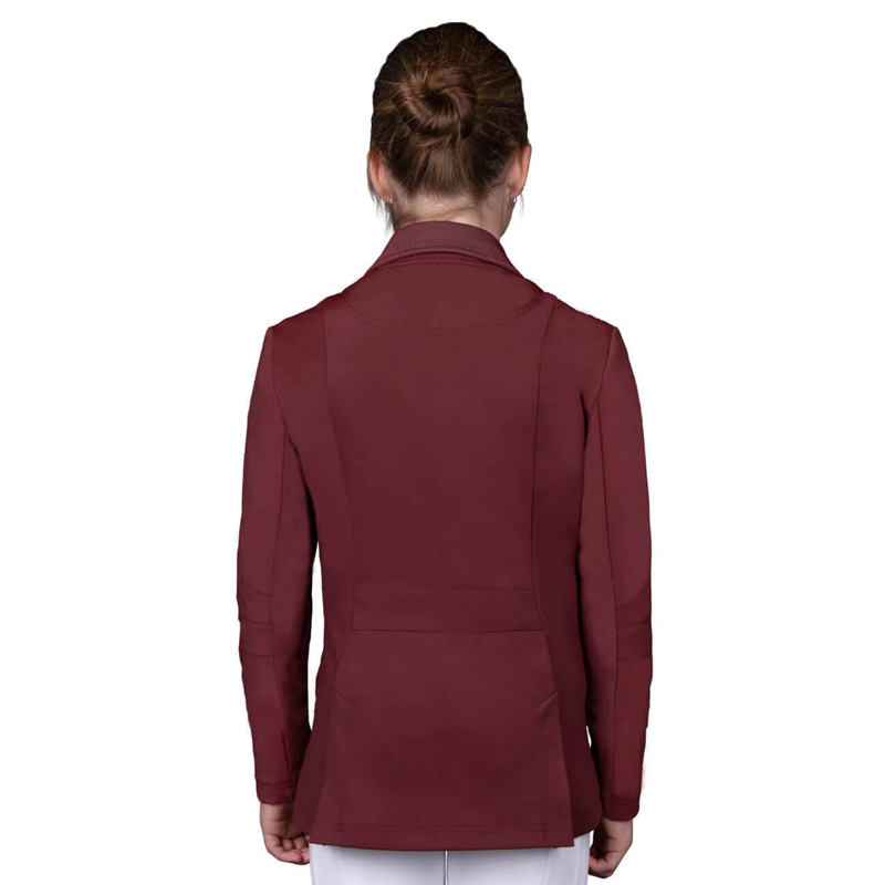 QHP Kae Junior Competition Jacket - Burgundy-1