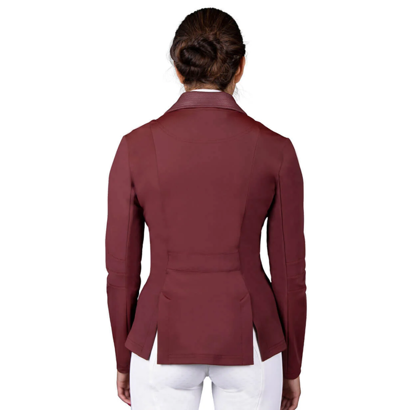 QHP Kae Ladies Competition Jacket - Burgundy-1