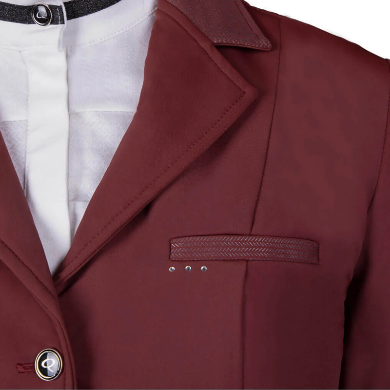 QHP Kae Ladies Competition Jacket - Burgundy-3