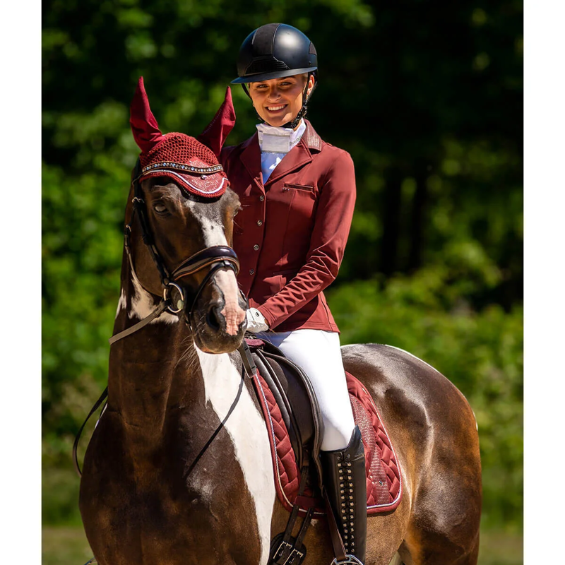 QHP Kae Ladies Competition Jacket - Burgundy-6