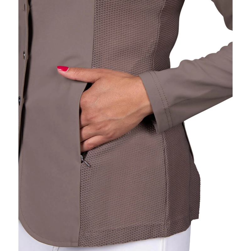 QHP Novèn Ladies Competition Jacket - Beige-4