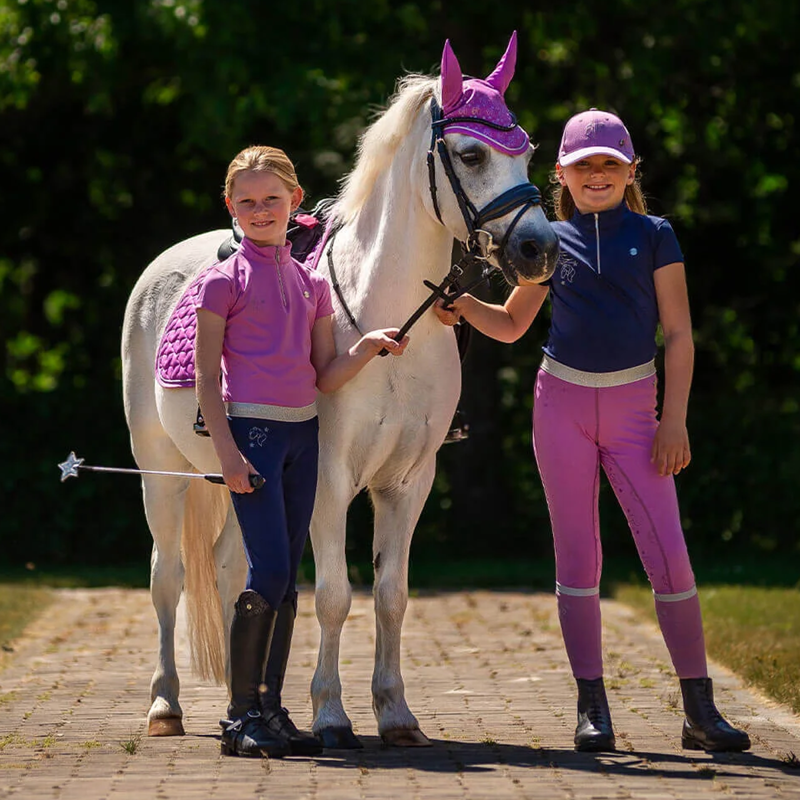 QHP Riding Whip Gwenn  - Silver - 65cm-2