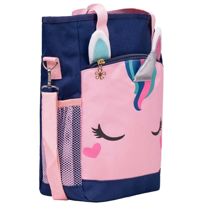 QHP Unicorn Grooming Bag - Navy/Pink-1